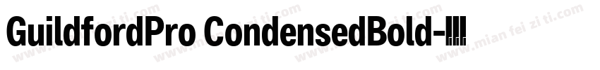 GuildfordPro CondensedBold字体转换
